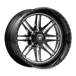 American Force Knight CC5 Series Gloss Black Wheels with Machined Windows 30x16