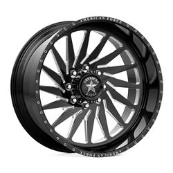 American Force Morph CC5 Series Gloss Black Wheels with Machined Windows 26x16