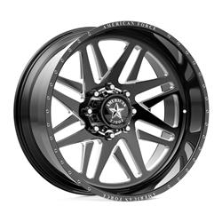 American Force Phoenix CC5 Series Gloss Black Wheels with Machined Windows 26x16