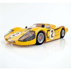 AFX Racing 1967 Ford GT40 MKIV #2 Le Mans Yellow Mega G+ Slot Cars 22014