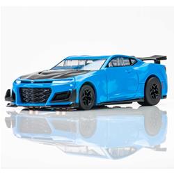 AFX Racing 2021 Chevy Camaro ZL1 1LE Rapid Blue Mega G+ Slot Cars