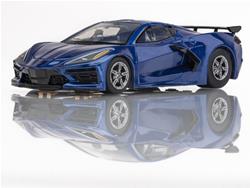 AFX Racing Chevy Corvette C8 Riptide Blue Mega G+ Slot Cars 22094