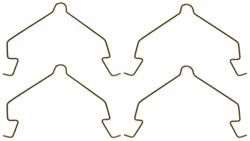 Raybestos R-Line Brake Hardware Kits for 2008-2012 LIBERTY, 2007-2011 NITRO, 2007-2012 WRANGLER - H6050