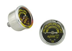ACCEL Motorcycle Liquid-Filled Oil Pressure Gauges 7121A