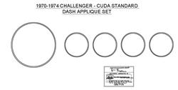 Auto Metal Direct Reproduction Dash Trim Pieces W-974