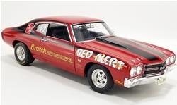 1:18 Scale 1970 Chevrolet Chevelle LS6 Red Alert Drag Car Diecast Model A1805526