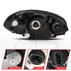 Anzo Headlights for 2001-2005 PT CRUISER - 111472