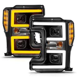 Anzo Projector Plank Style Switchback Headlights for 2017-2019 F-250 SUPER DUTY, F-350 SUPER DUTY, 2017-2018 F-450 SUPER DUTY - 111577