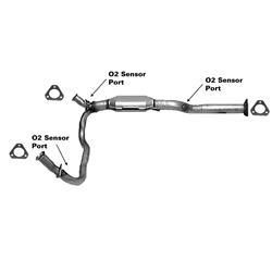 AP Exhaust Direct-Fit Catalytic Converters for 2000-2001 ASTRO, SAFARI - 645959