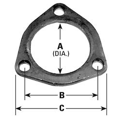 AP 3-Bolt 2.625 Inch Exhaust Flange 8034