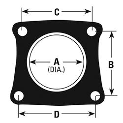 AP Exhaust Flange Gaskets for 2003 ESCORT, 2000-2004 FOCUS, 1997-1999 TRACER - 8721
