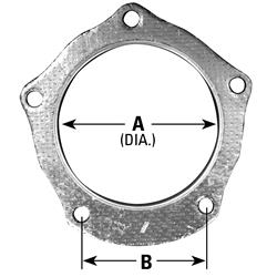 AP Exhaust Flange Gaskets for 1998-2000 626, 1994-1995 MX-3, 1995-1998 PROTEGE - 8723