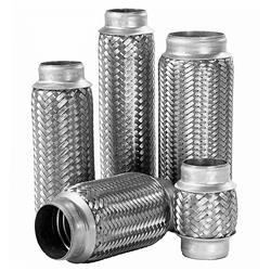Motor State 1.75" X 4" Stainless Steel Exhaust Flex Pipe – Triple Ply Heavy Duty