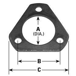 AP 3-Bolt 2.313 Inch Exhaust Flange 9158S