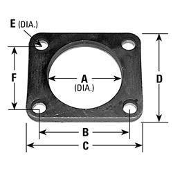 AP 4-Bolt 4.125 Inch Exhaust Flange 9586
