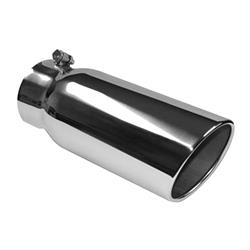 AP Exhaust Xlerator  Round, Chrome 5 Inch Exhaust Tip XSBRPT50125