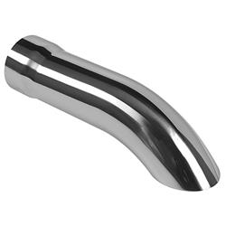AP Exhaust Xlerator  Round/Turndown, Chrome 1.75 Inch Exhaust Tip XTD134