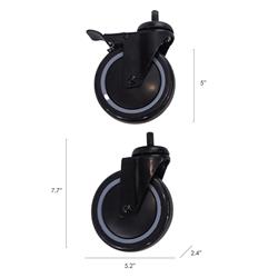 Armadillo Tough 5 in. Non-Marring Wheel Sets