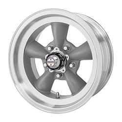 American Racing VN105 Torq-Thrust D Gray Wheels with Machined Lips