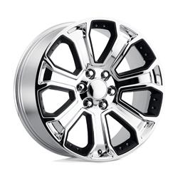Performance Replicas PR113 Chrome Wheels with Matte Black Accents 22x9