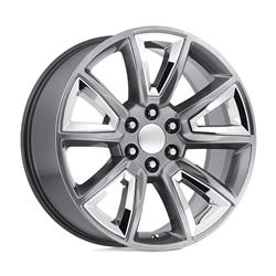 Performance Replicas PR168 Hyper Silver Wheels with Chrome Accents 22x9