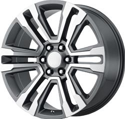 Performance Replicas PR182 Gunmetal Wheels with Machined Face 20x9