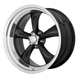 American Racing VN315 Torq-Thrust II Black Wheels with Machined Lips 22x11