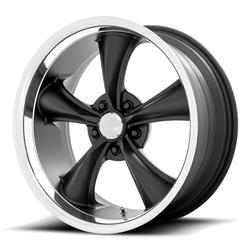 American Racing VN338 Boss Textured Black Wheels with Diamond Cut Lip 20x10