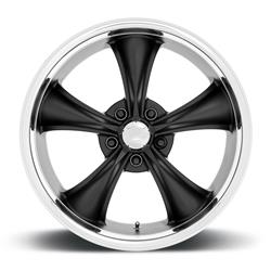 American Racing VN338 Boss Textured Black Wheels with Diamond Cut Lip 20x8.5