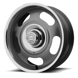 American Racing VN506 Mag Gray Wheels with Polished Lip 17x8