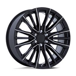 Performance Replicas PR223 Gloss Black Wheels with Milled Accents 22x9