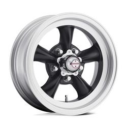 American Racing VN105 Torq-Thrust D Black Wheels with Machined Lips 15x7