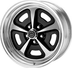 American Racing VN500 Custom 500 Polished Wheels with Black Accents 17x8