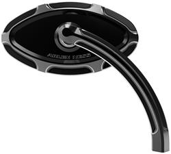 Arlen Ness Short Stem Beveled Forged Billet Mirrors 13-132