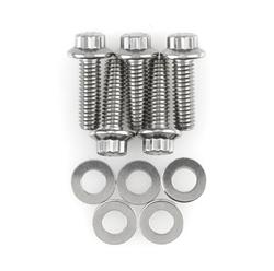 Set of 5 ARP 613-4000 Stainless Steel 3/8-16 RH Thread 4.000 UHL 12-Point Bolt with 3/8 Socket and Washer, 