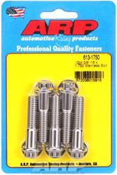 Set of 5 ARP 614-1750 Stainless Steel 7/16-14 RH Thread 1.750 UHL 12-Point Bolt with 1/2 Socket and Washer, 