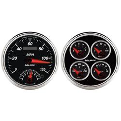 AutoMeter Designer Black II Analog Gauge Kits 1204