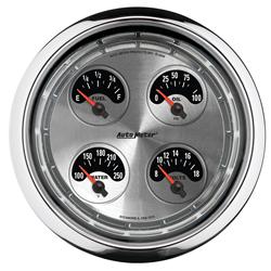 Auto Meter 1205 American Muscle 5 Quad and Tachometer/Speedometer Combo Gauge 