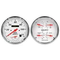 AutoMeter Arctic White Analog Gauge Kits 1352