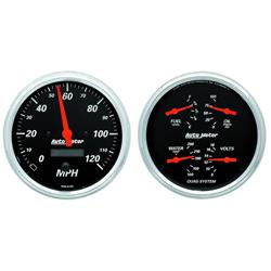 AutoMeter Designer Black Series Analog Gauge Kits 1403