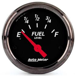 Auto Meter 1417 Designer Black Fuel Level Gauge