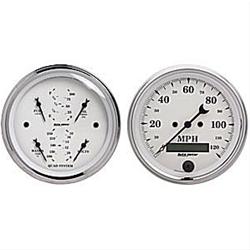AutoMeter Old Tyme White Series Analog Gauge Kits 1600