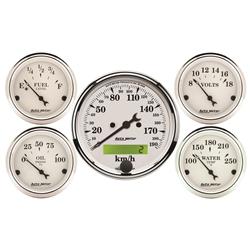 AutoMeter Old Tyme White Series Analog Gauge Kits 1602-M