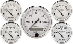 AutoMeter Old Tyme White Series Analog Gauge Kits 1602-M