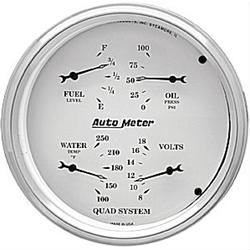 AutoMeter Old Tyme White Series Analog Gauge Kits 1610