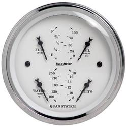 AutoMeter Old Tyme White Series Analog Gauge Kits 1612