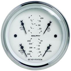 AutoMeter Old Tyme White Series Analog Gauge Kits 1614
