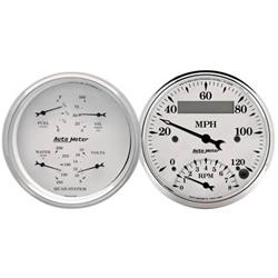 AutoMeter Old Tyme White Series Analog Gauge Kits 1620