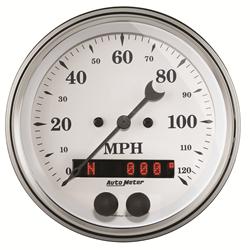 AutoMeter Old Tyme White Series GPS Enabled Speedometers 1649