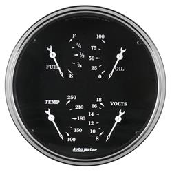AutoMeter Old Tyme Black Series Analog Gauge Kits 1719